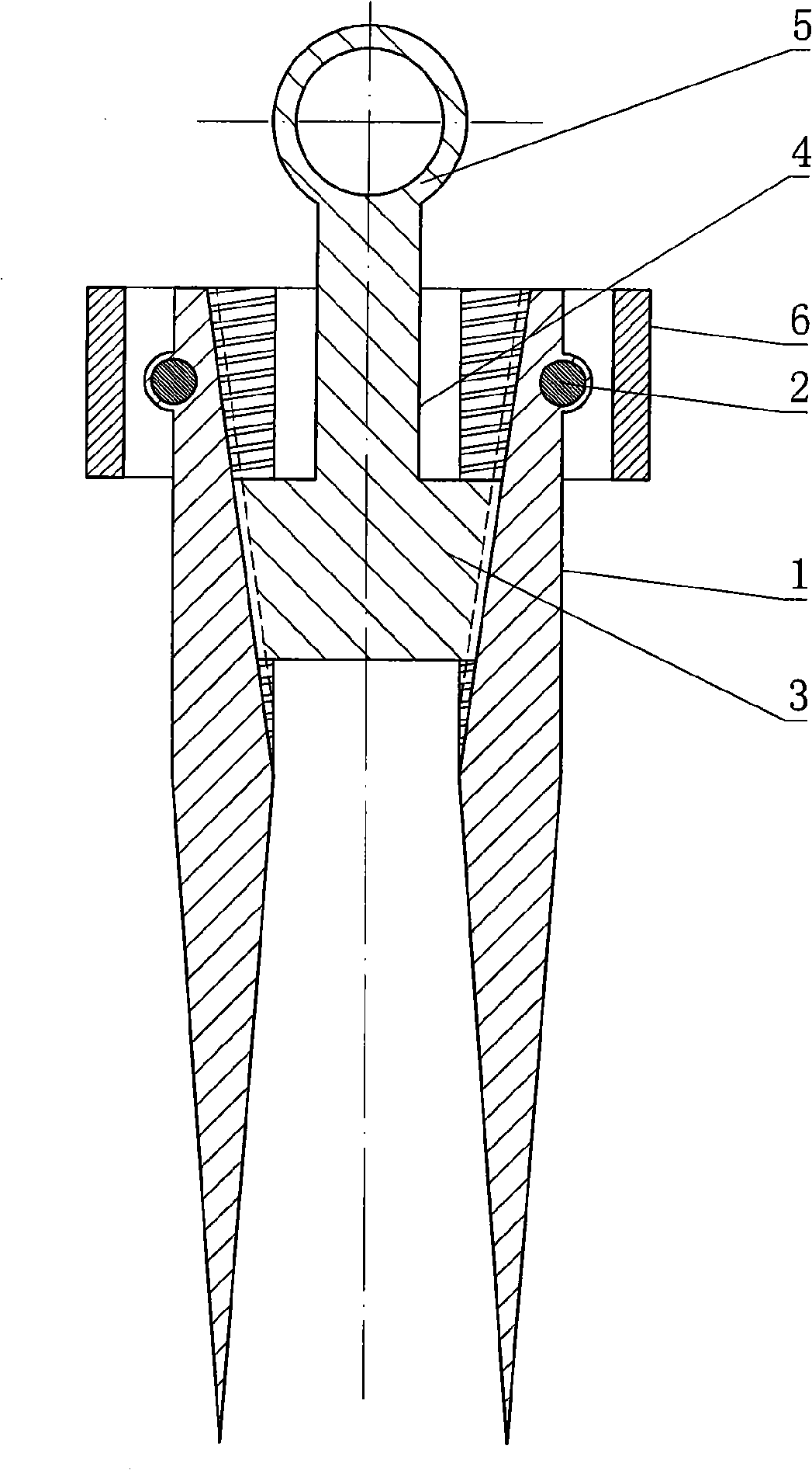 Bevel propelling anchor