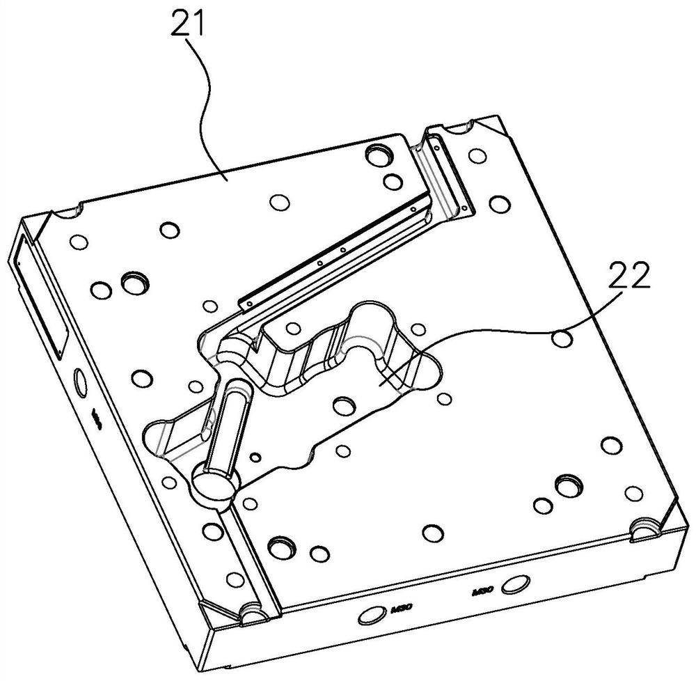 Automobile air inlet pipe injection mold easy to demold