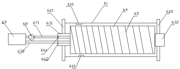 Film feeding machine with cooling water tank