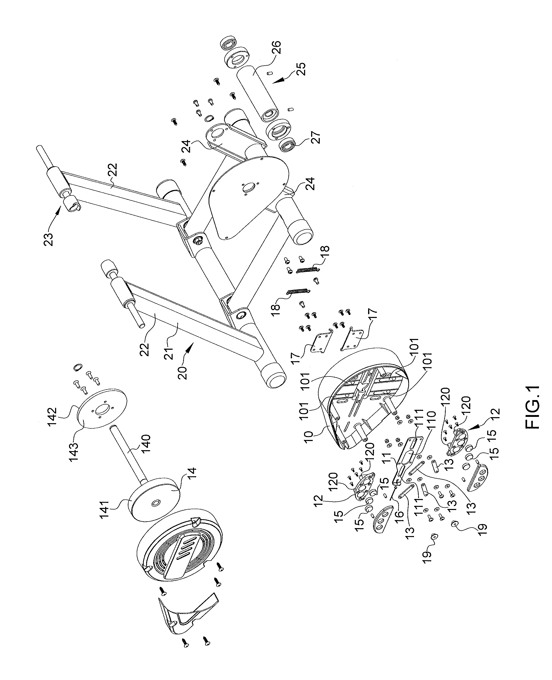 Resistance adjustment device for exerciser