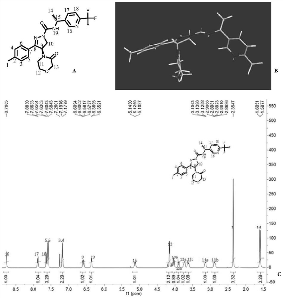 N-formamido pyrazoline derivative serving as P2X3 receptor antagonist and application thereof