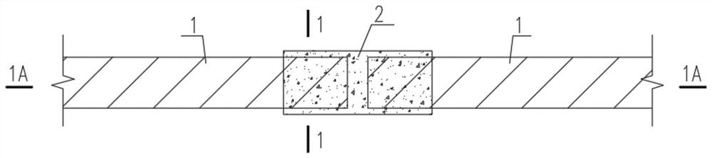 Bamboo-based composite cavity structural slab and construction process
