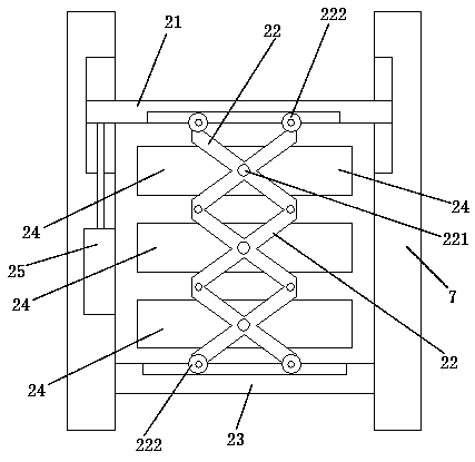 Rotary extendable nitrogen cooling device and cooling method thereof