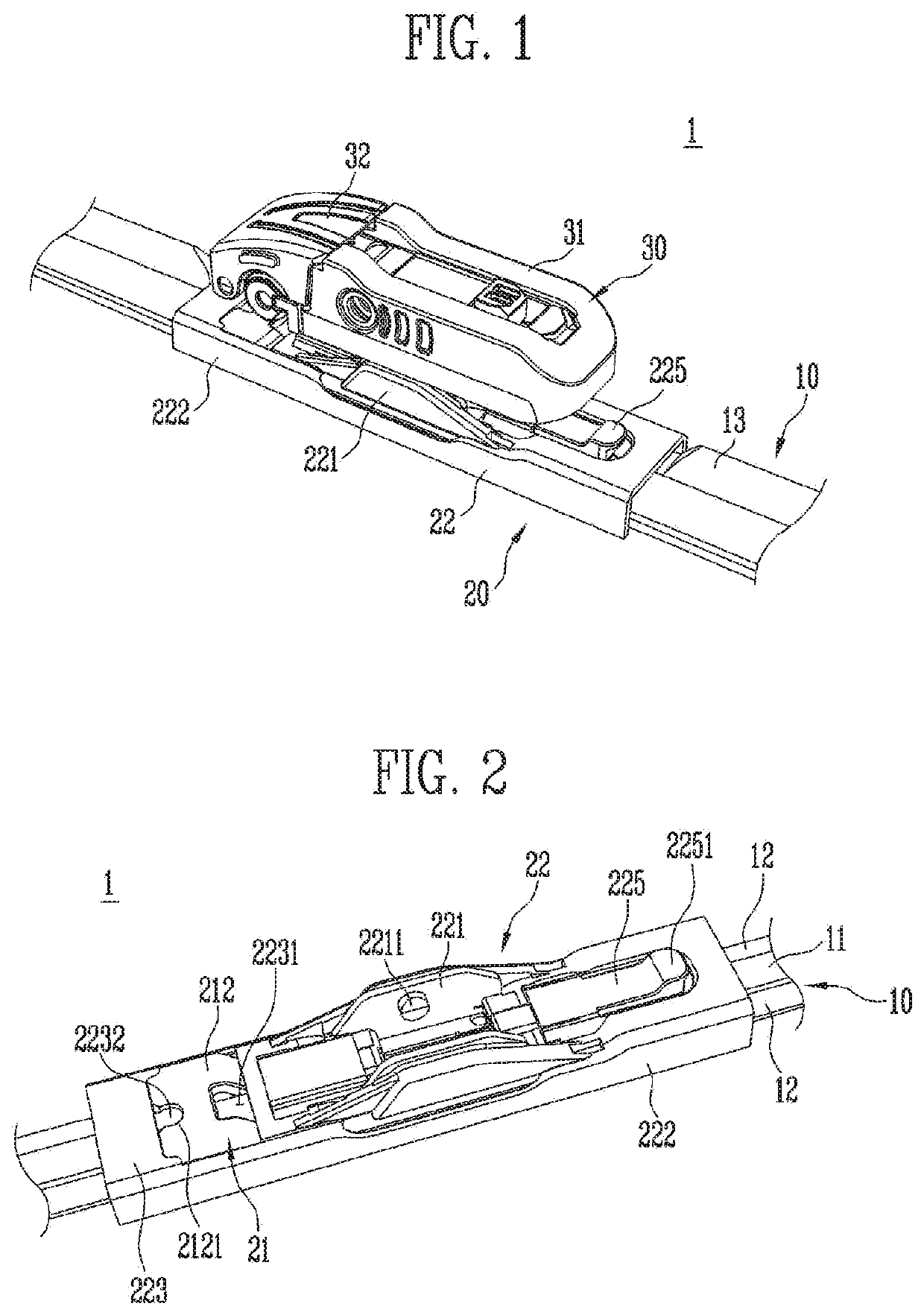 Wiper-fastening apparatus, wiper blade assembly, and wiper device