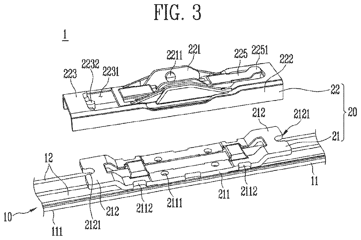 Wiper-fastening apparatus, wiper blade assembly, and wiper device