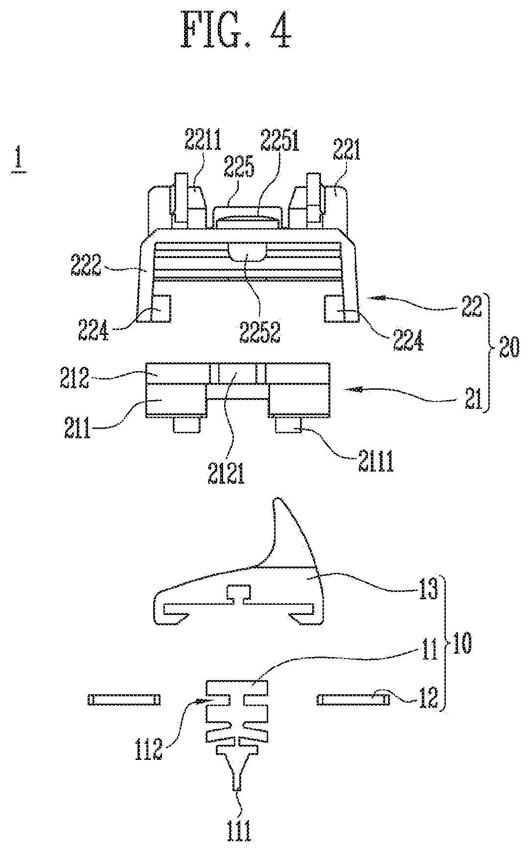 Wiper-fastening apparatus, wiper blade assembly, and wiper device