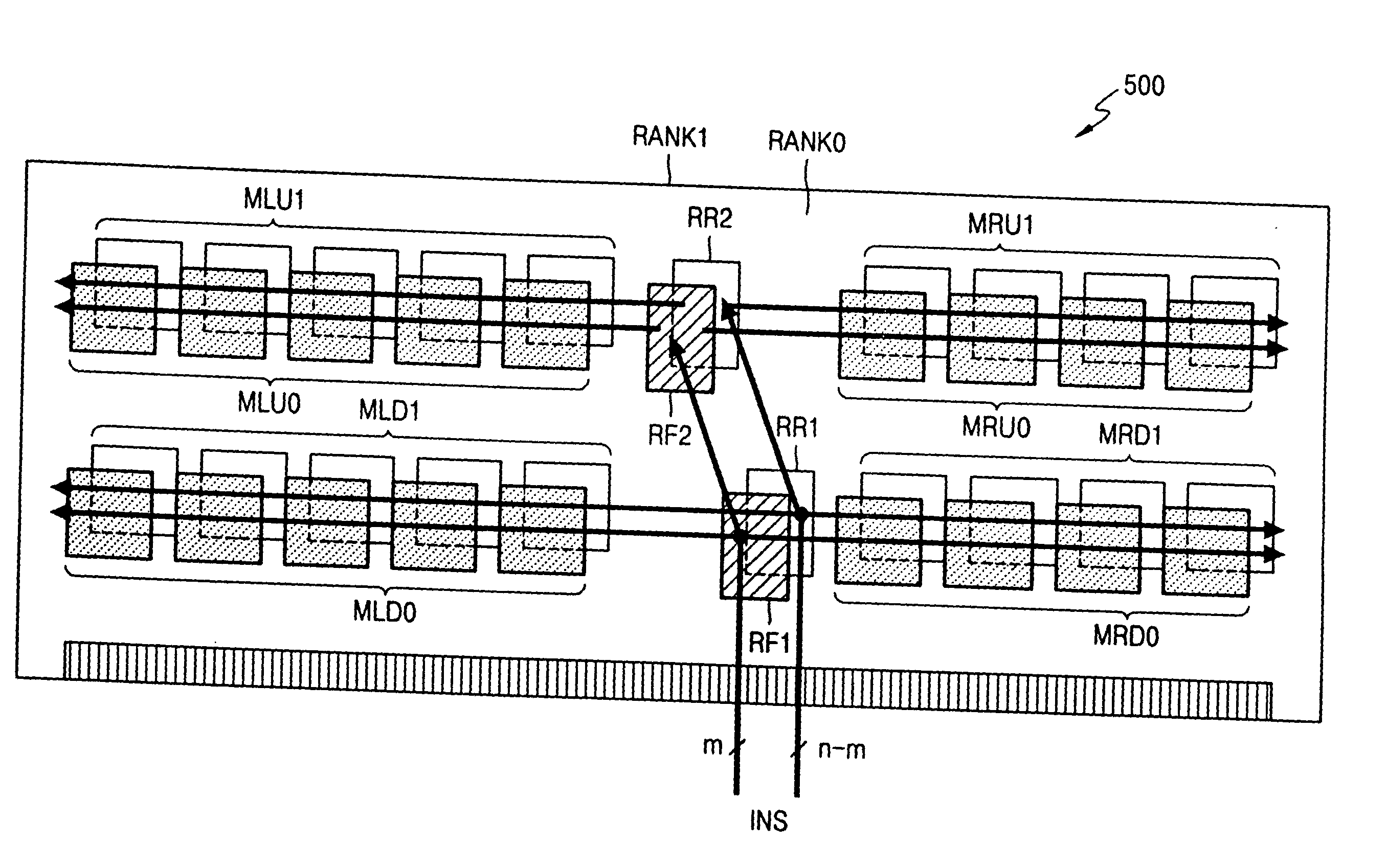 Memory module with registers