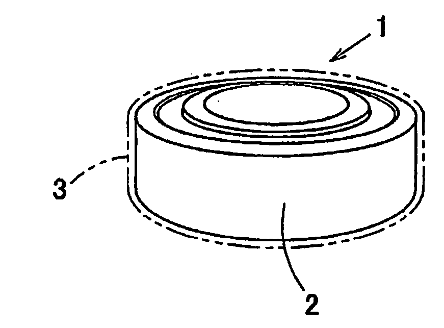 Rust Preventive Package Containing Bearing for Machine Tool and Rust Preventive Packaging Method
