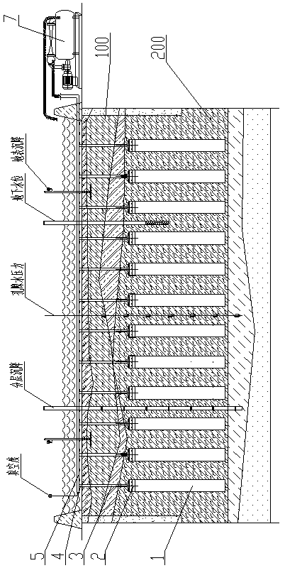 Vacuum preloading seepage consolidation combined with precipitation preloading consolidation method for ultra-soft foundation