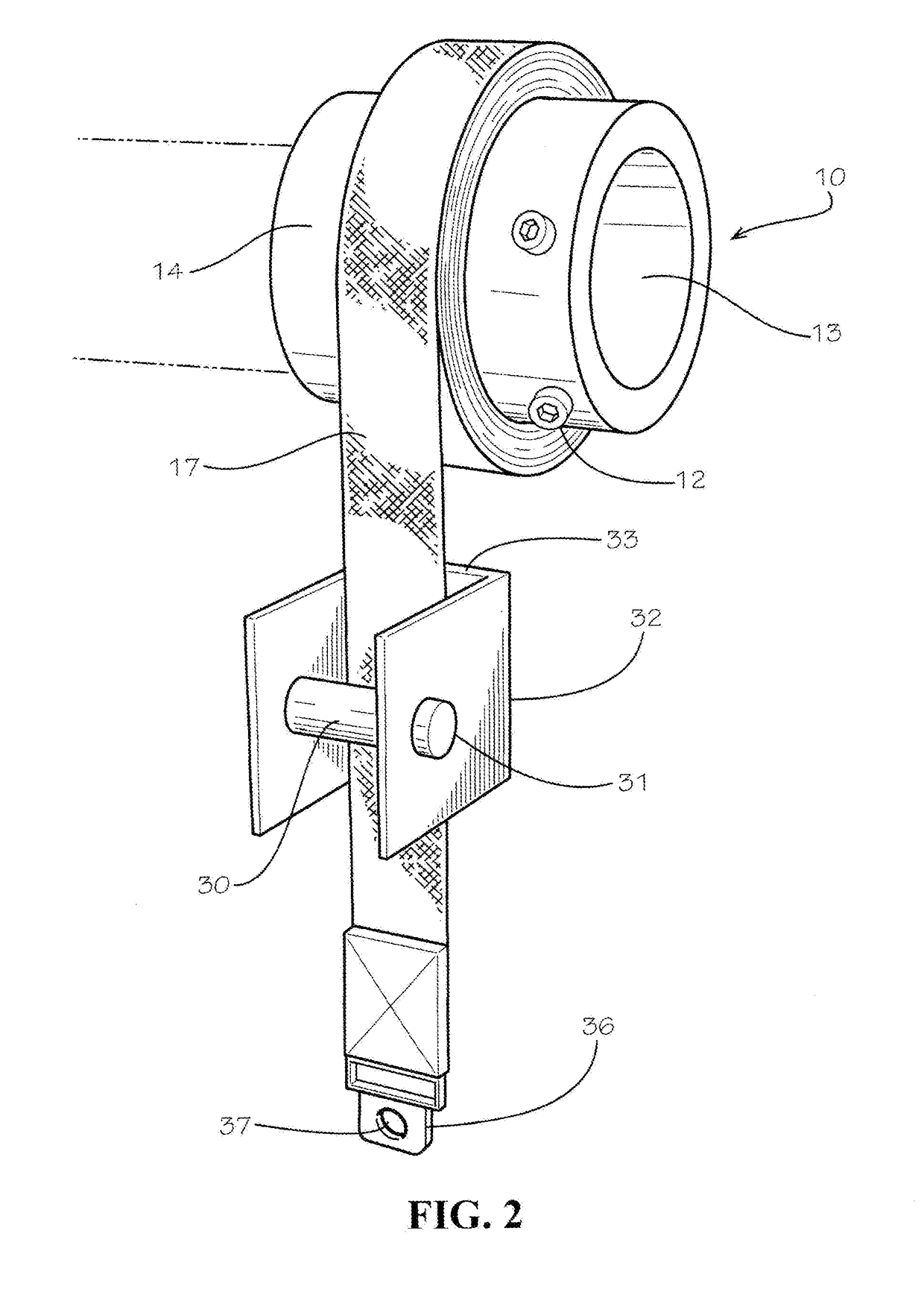 Pipe and Strap Operating Drive System for Door Mechanisms and Similar Structures