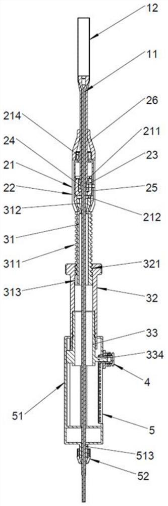 Press button type artificial valve conveying device and conveying method