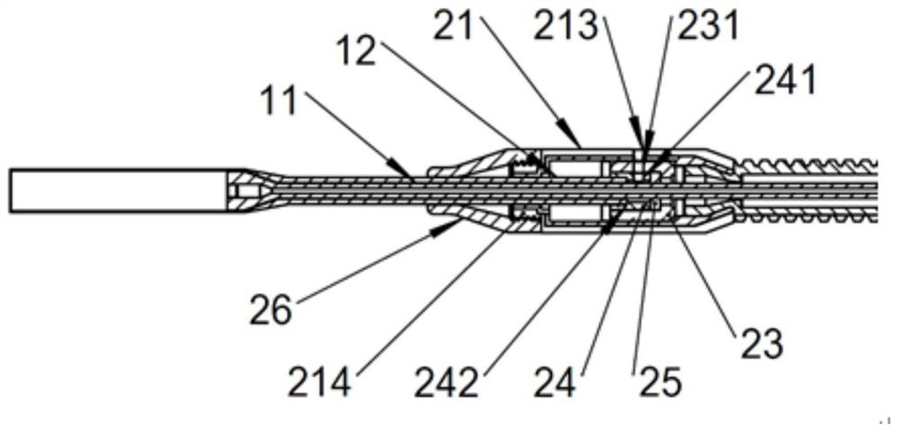 Press button type artificial valve conveying device and conveying method