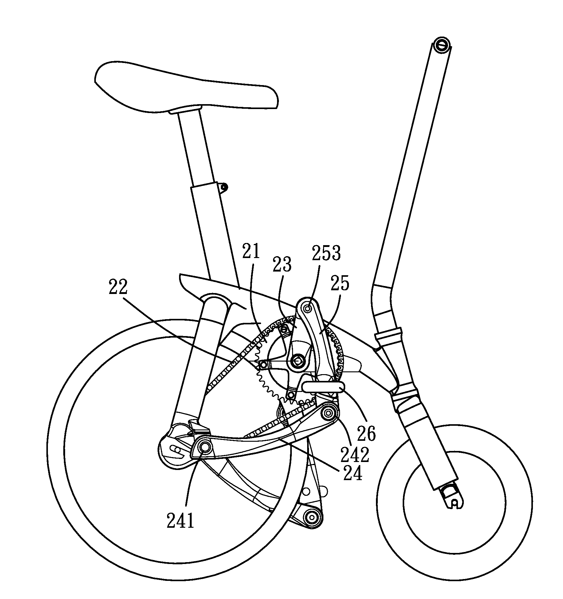 Driving mechanism and a bicycle using the same