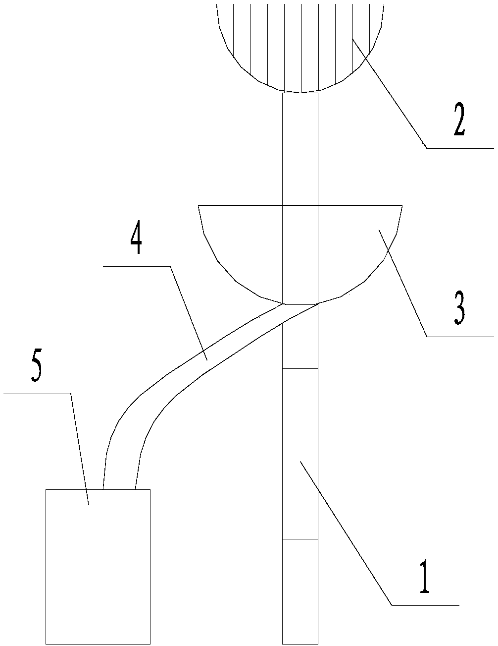 Comb-fork type collecting and bagging integrated walnut collecting tool