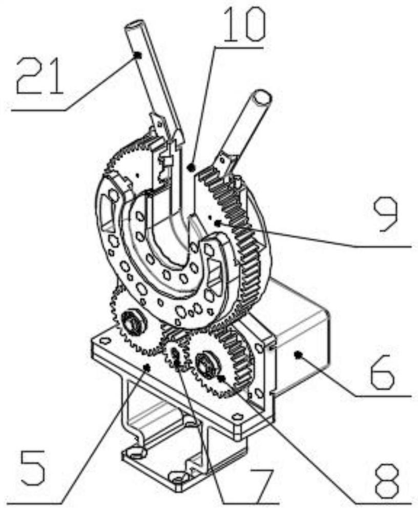 Hot-line work robot wire stripping tool