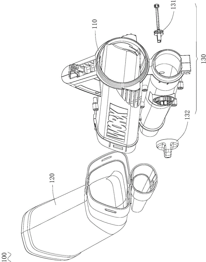 Adjustable speed type blowing and absorbing machine