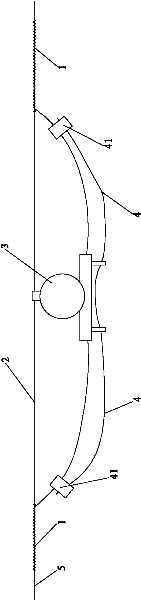 Linear interconnection method and device for optical fiber composite power cable