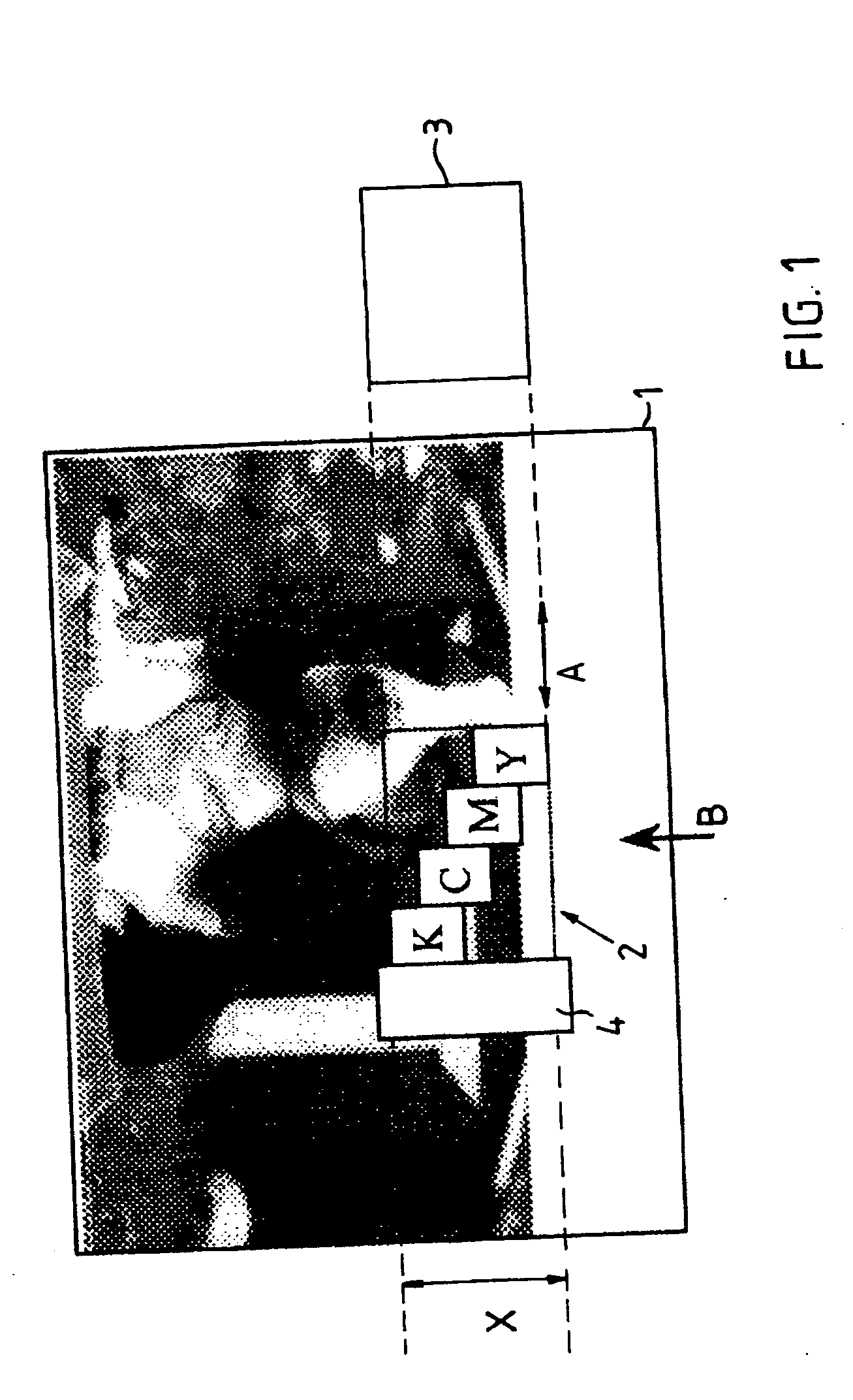 Method and printer for applying an ink image to a receiving material