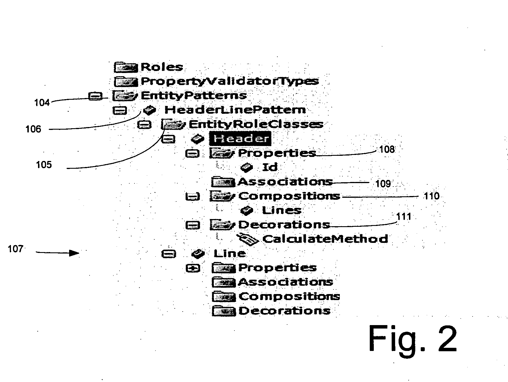 System and methods for capturing structure of data models using entity patterns