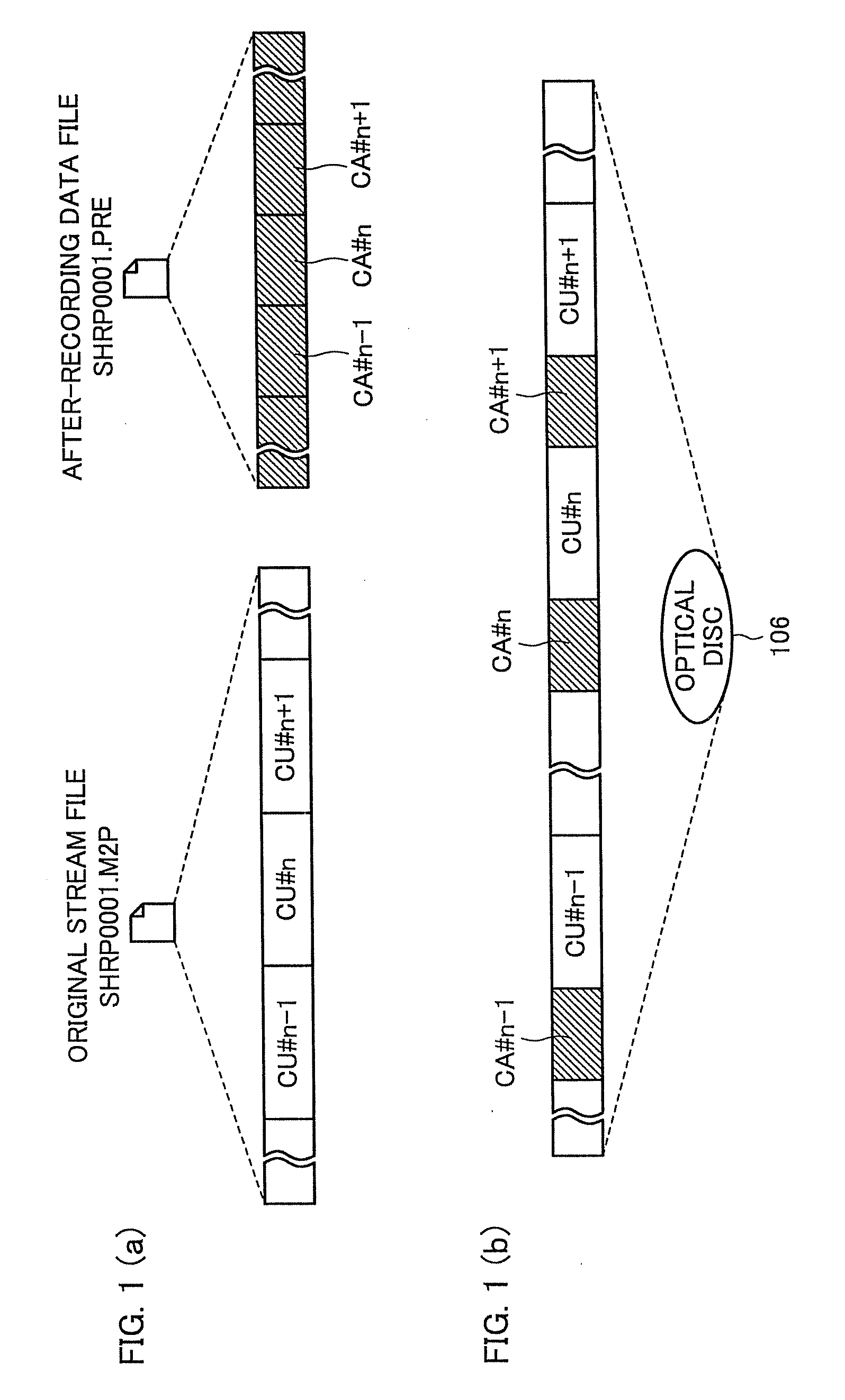 Method for recording av data and associated data, av data recording apparatus, av data reproducing apparatus and method, and recording medium