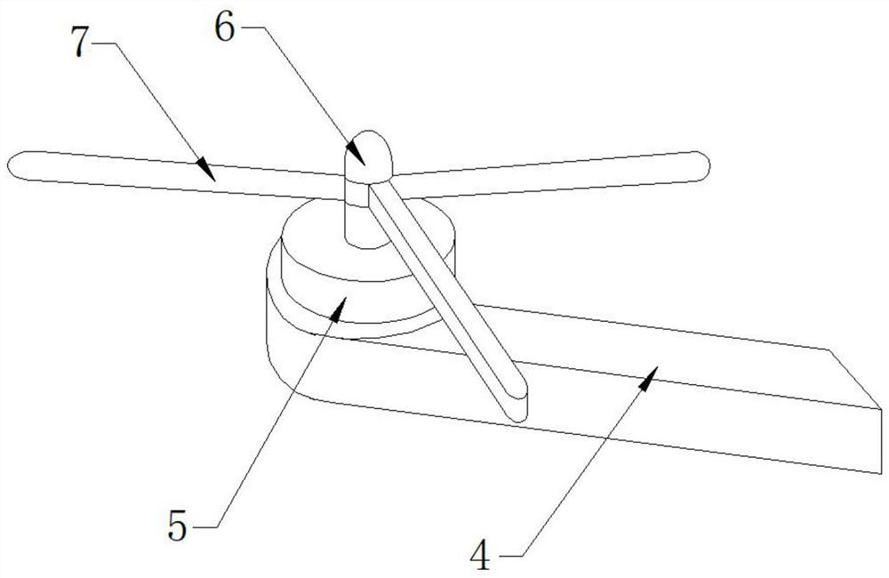 Solar multi-axis unmanned aerial vehicle structure without self-weight energy consumption