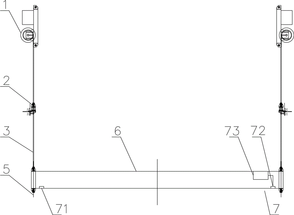 High and steep slope concrete sliding form traction control device