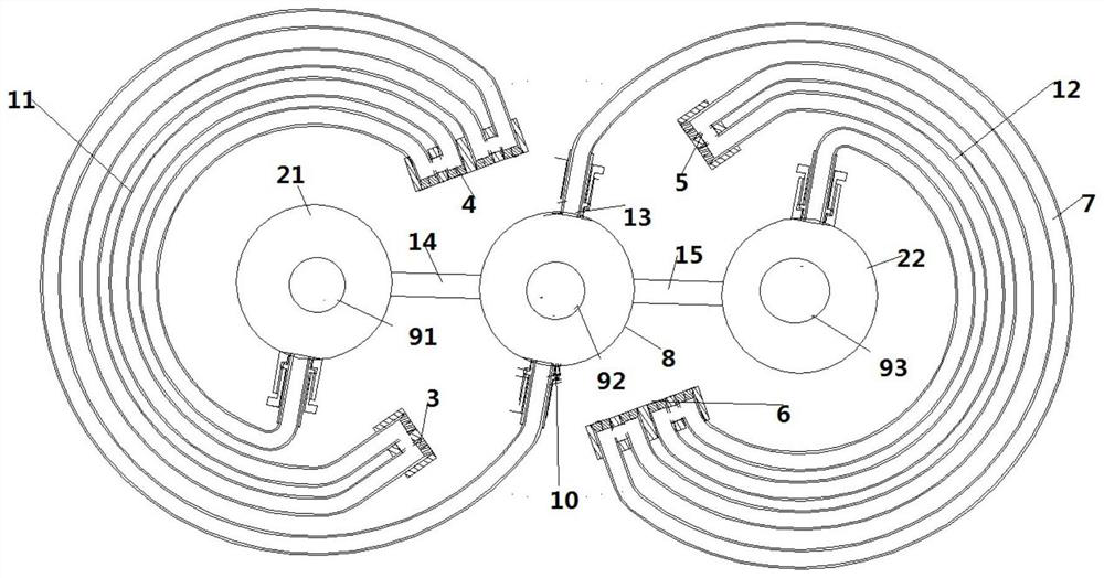 Method for controlling three-valve heat exchanger through flow velocity memory