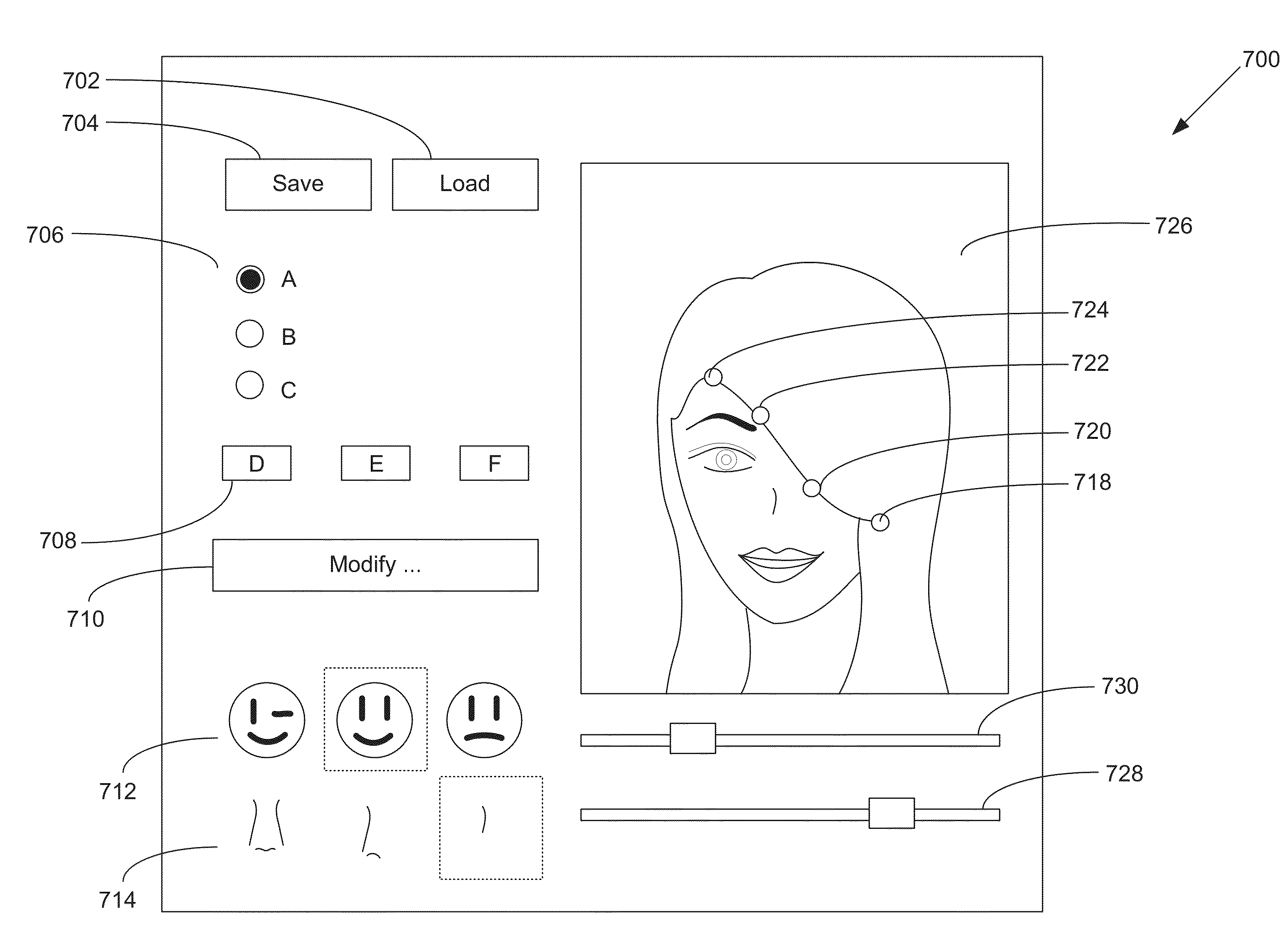 System and method for providing and modifying a personalized face chart