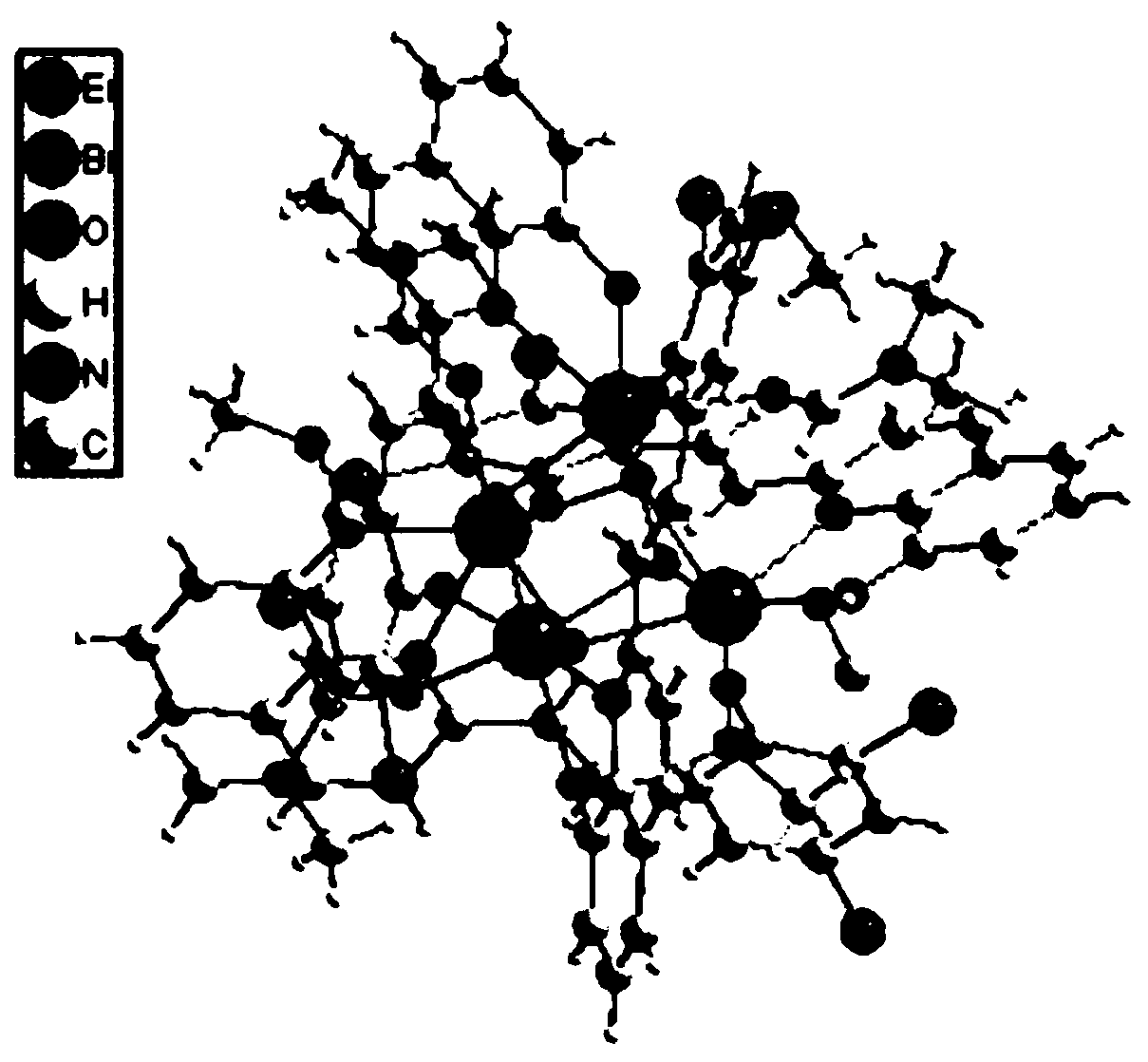 Dimeric crystal of multidentate 8-hydroxyquinoline zinc complex and its preparation method and application