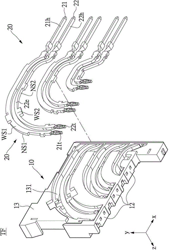 Communication connector and terminal frame thereof