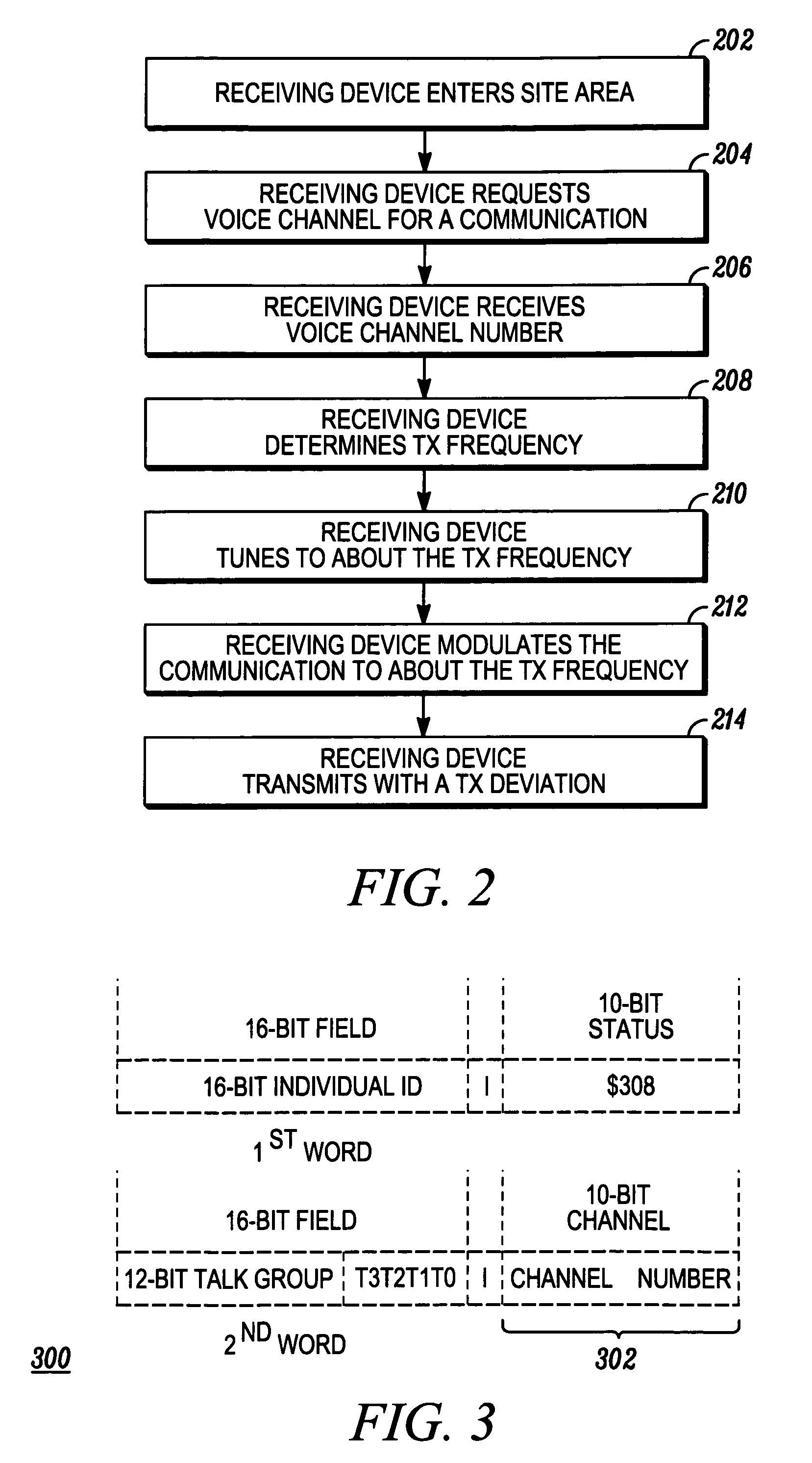 Method for preventing an unauthorized device from operating in an 800 MHz trunked radio communications system using channels 559 to 320