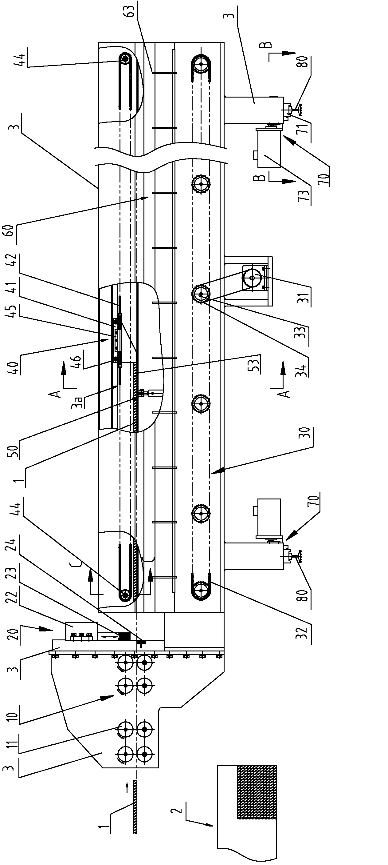 Movable automatic steel bar shearing-collecting device