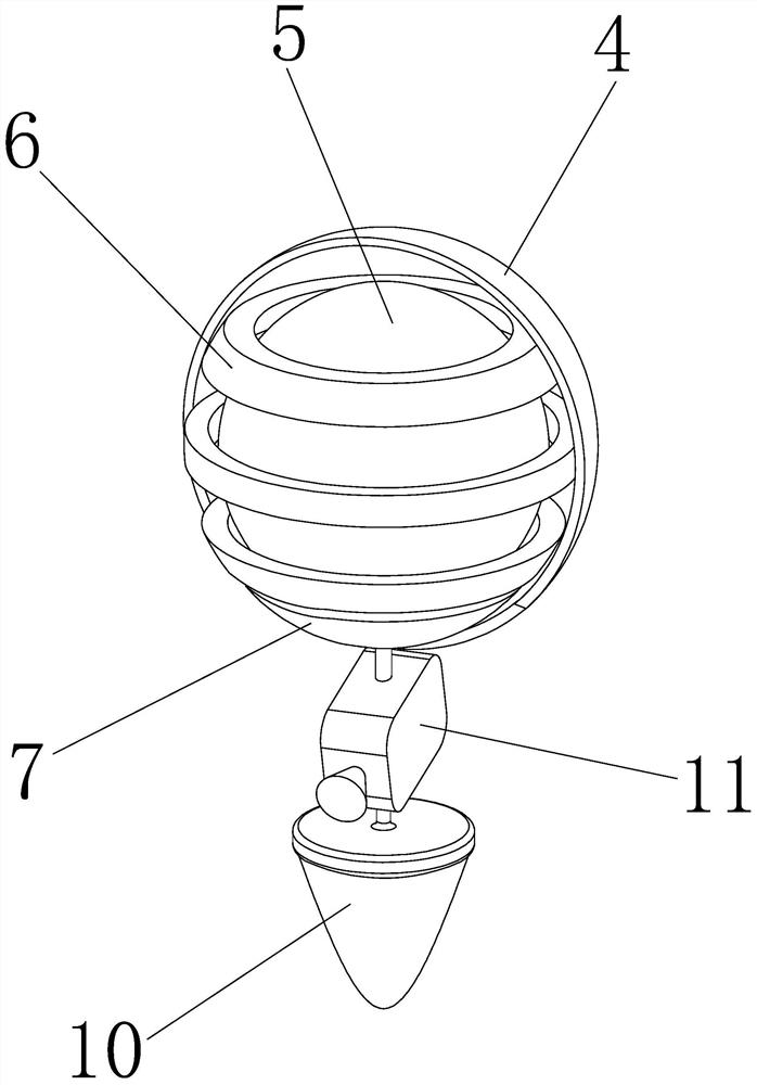 Camera suspension device for aerial photography of unmanned aerial vehicle