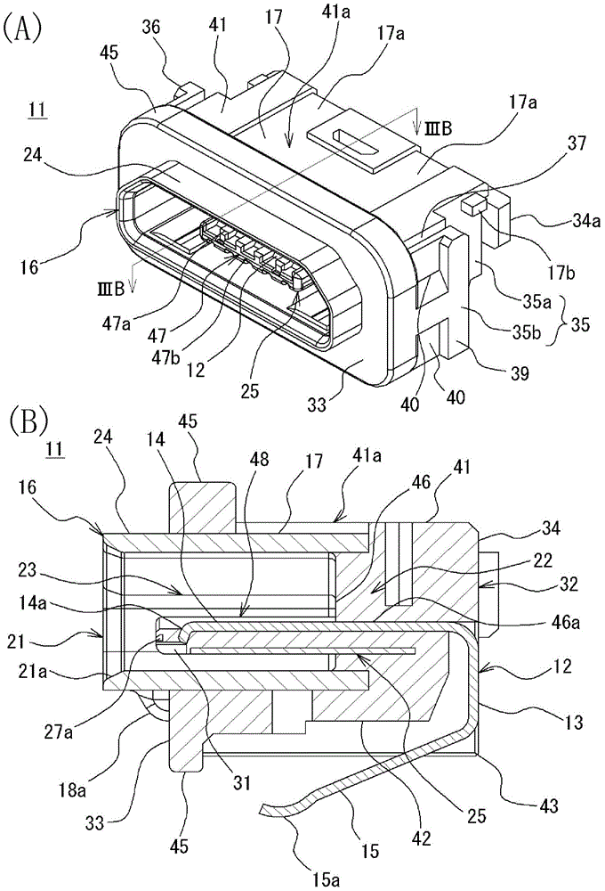 Waterproof connector and manufacturing method thereof