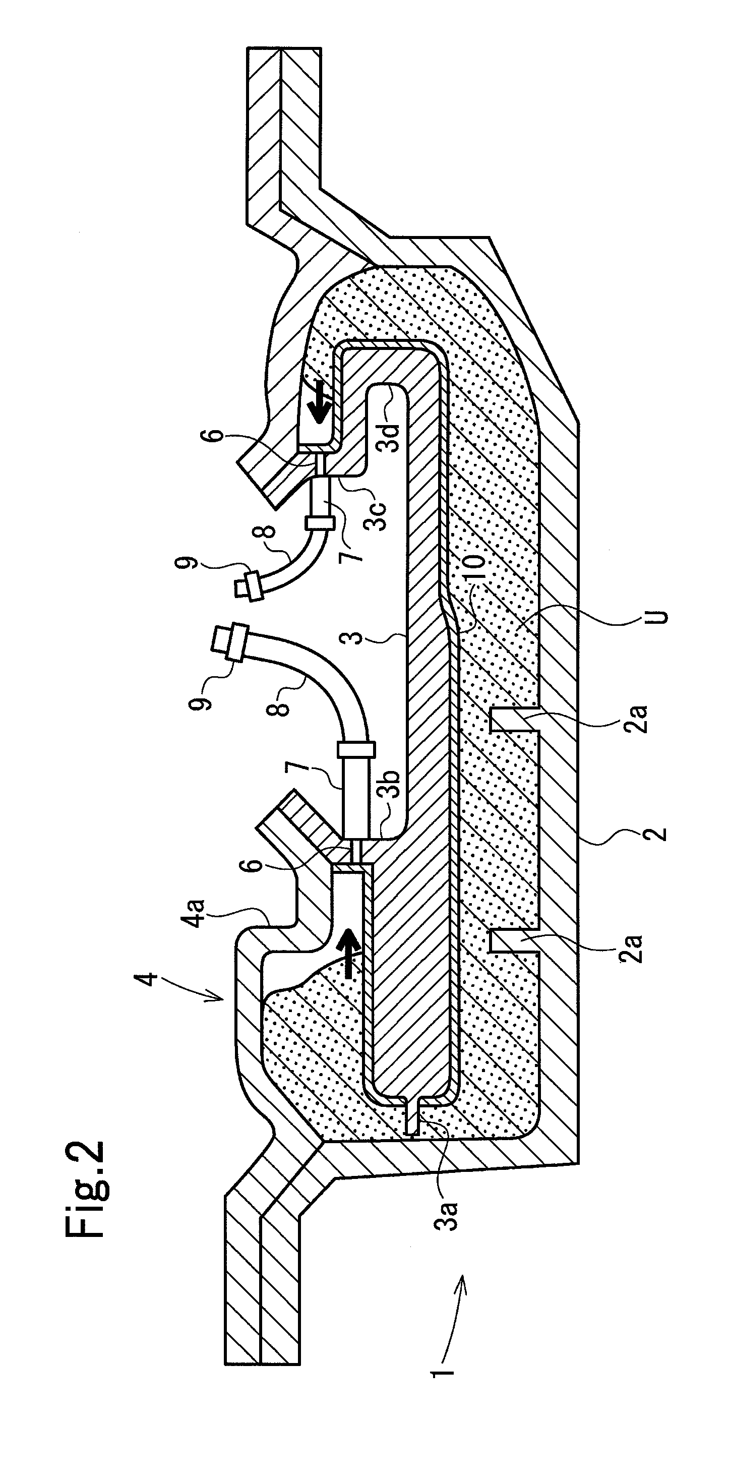 Mold and method for molding resin foamed molding