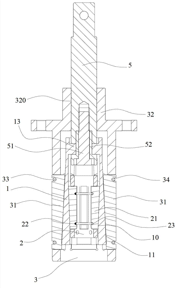 Expansion shaft device used for installing refrigeration compressor motor