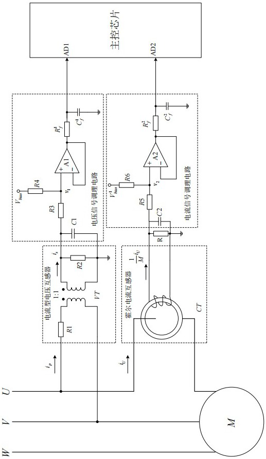 A motor fault diagnosis system and method based on current and phase identification