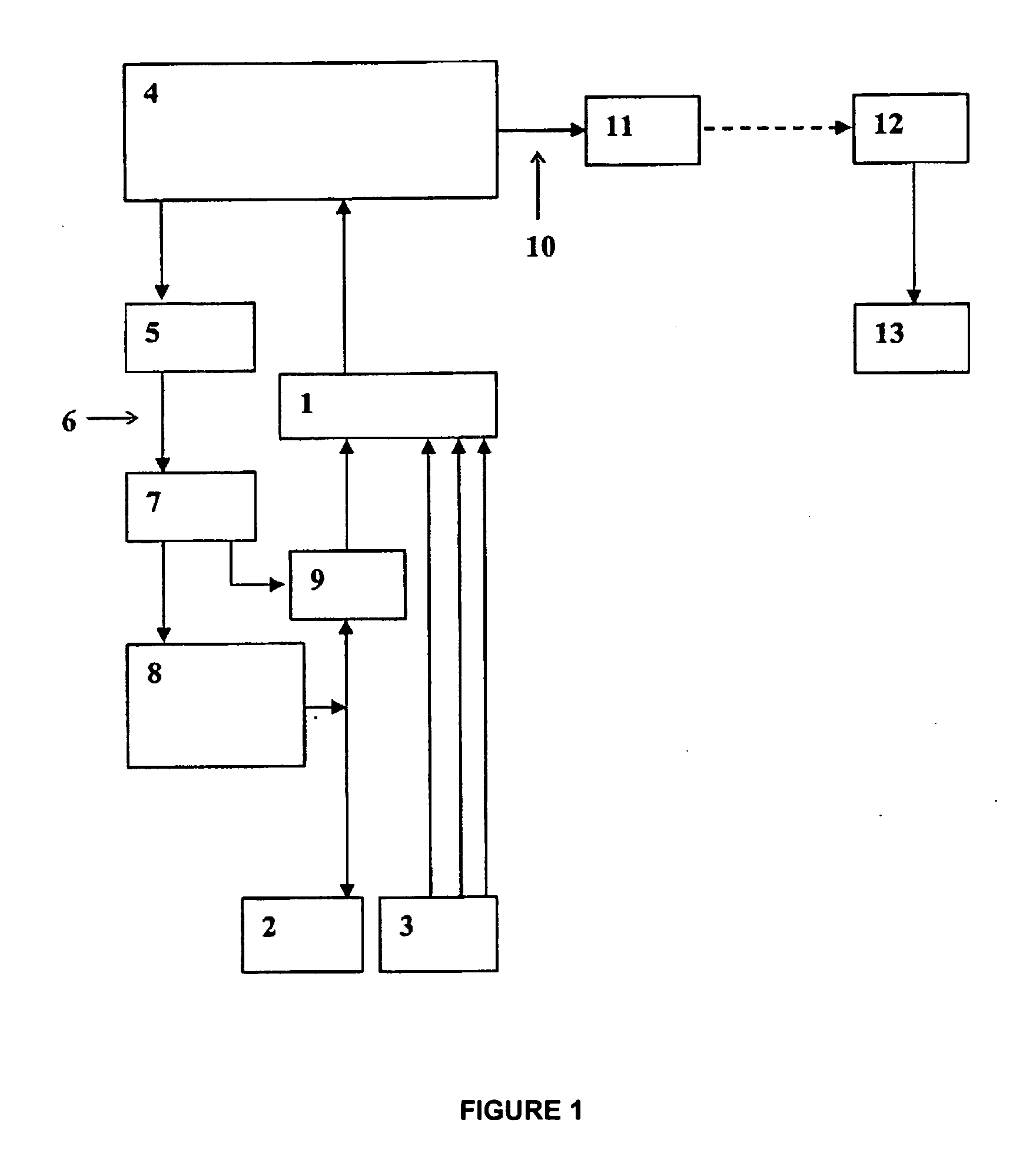 Device for treating patients by brain stimulation, electronic component and use of the device and electronic component in medicine and medical treatment method