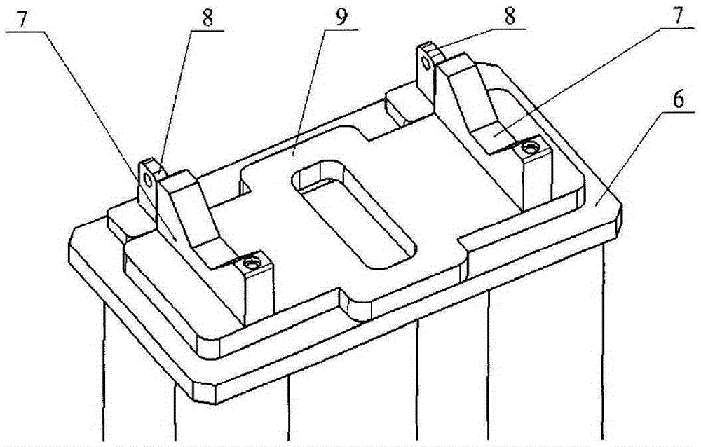 Mechanism and method for quickly positioning airplane components