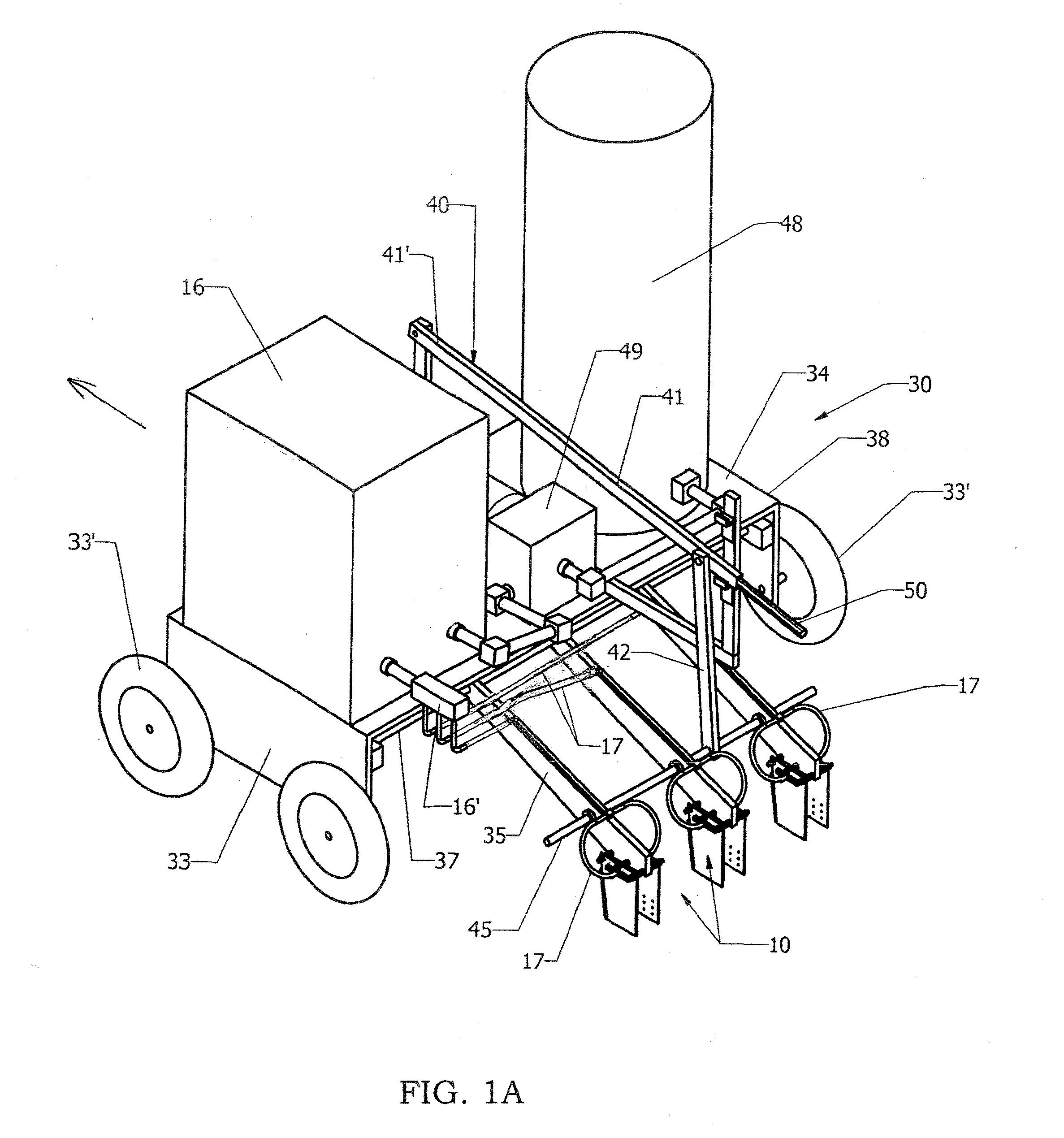 Apparatus and method for sterilizing seed beds in soil