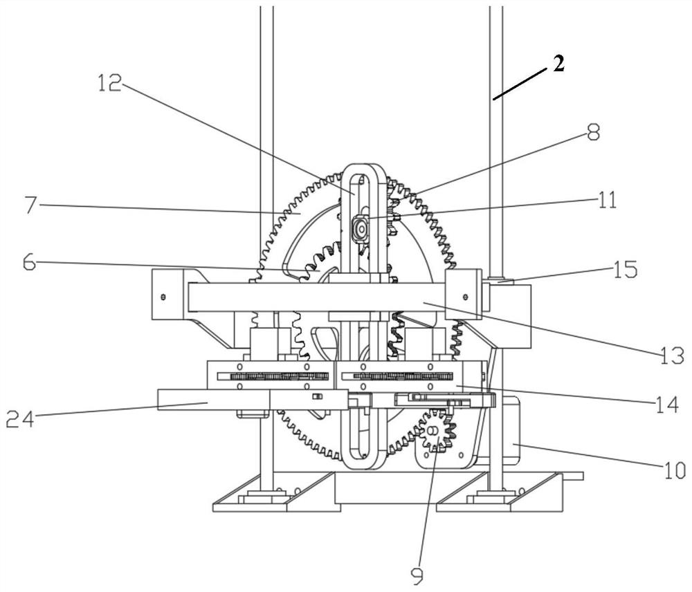 Automatic arrangement multi-functional intelligent shoe cabinet based on gear sine mechanism