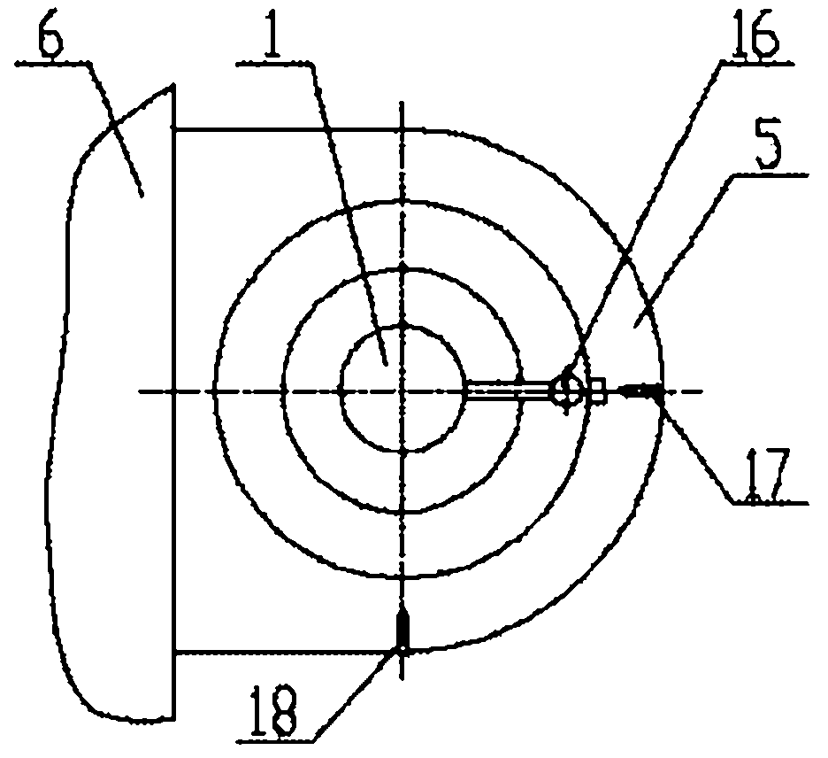 Screwing-in anchoring device for crane