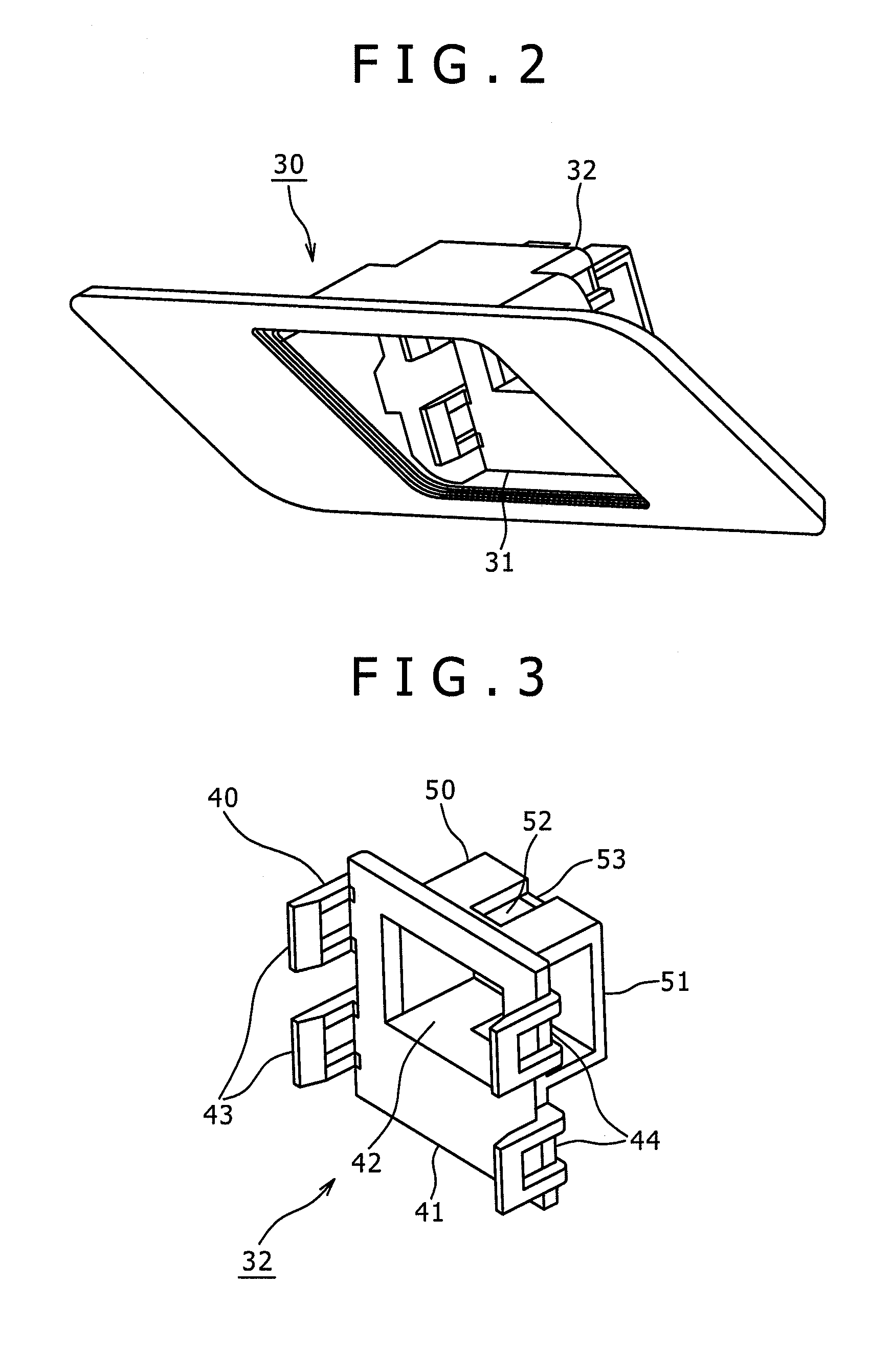 Camera mounting structure, camera mounting method and exterior panel component of a vehicle