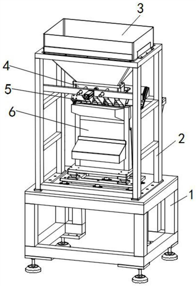 Granular activated carbon filling machine for filter screen and working method of granular activated carbon filling machine