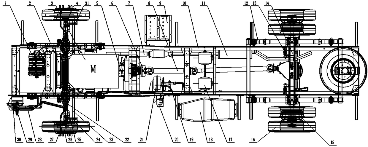 A fuel-type mobile police room chassis