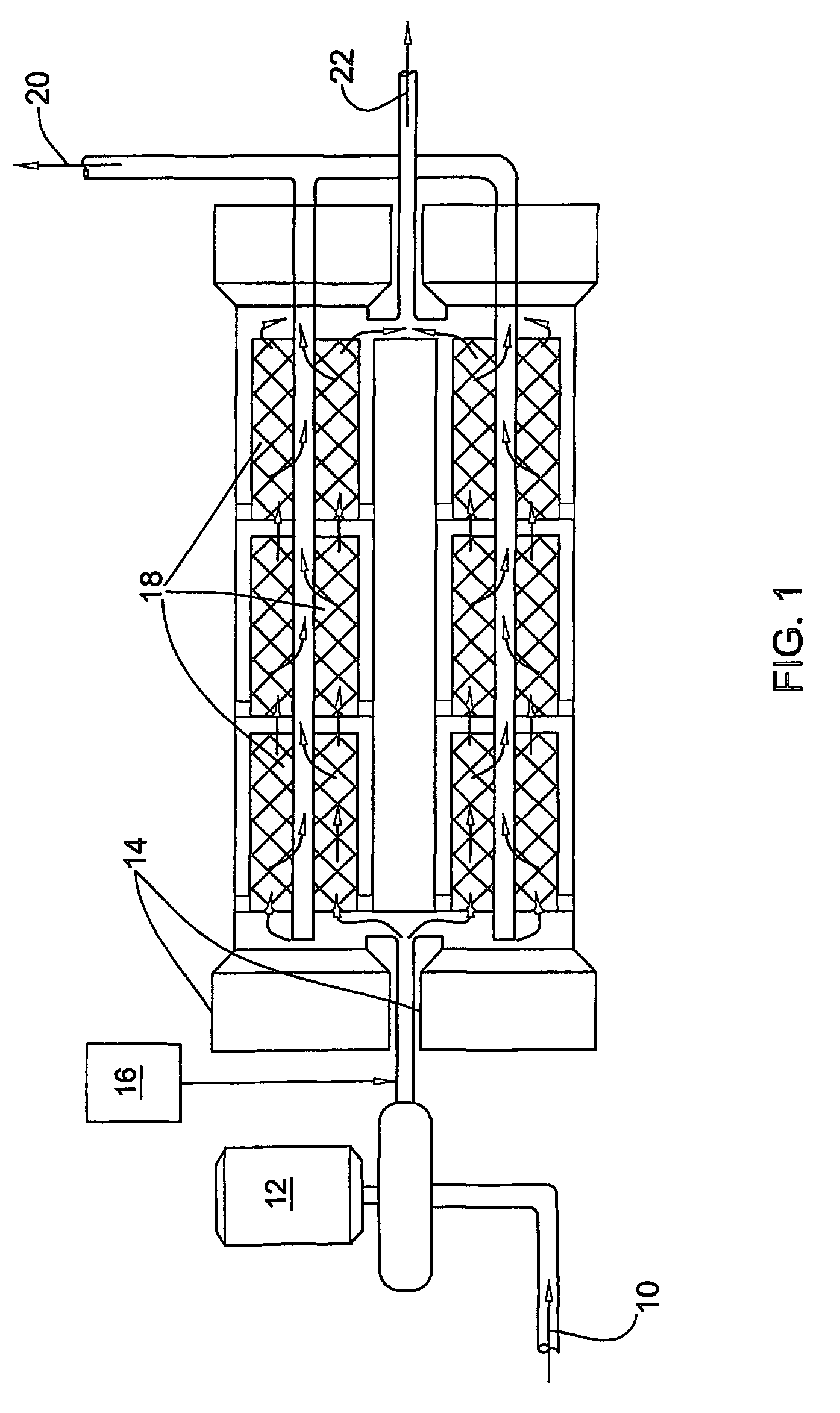 Method of boron removal in presence of magnesium ions