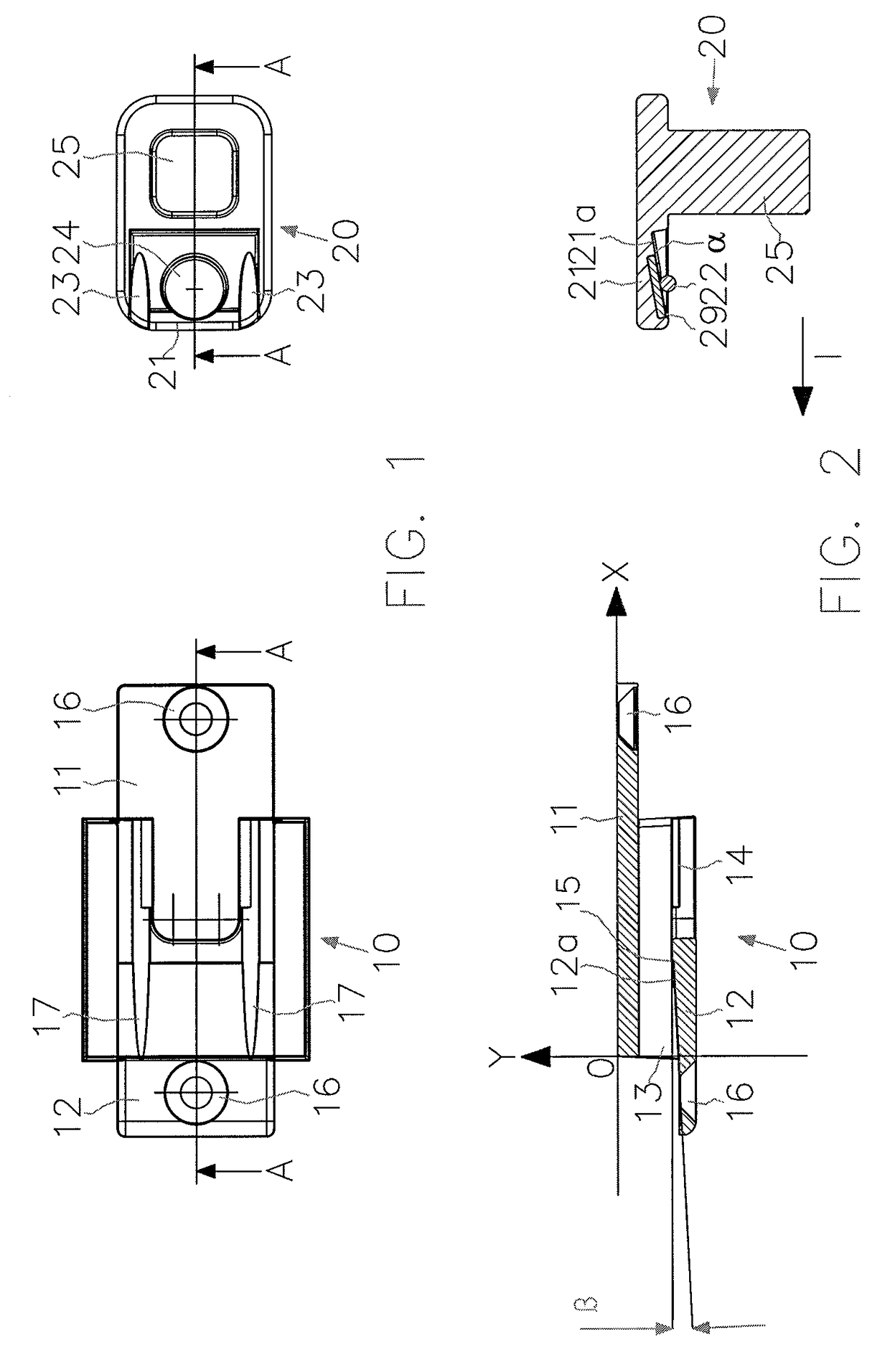 Quick connection and/or fastening system