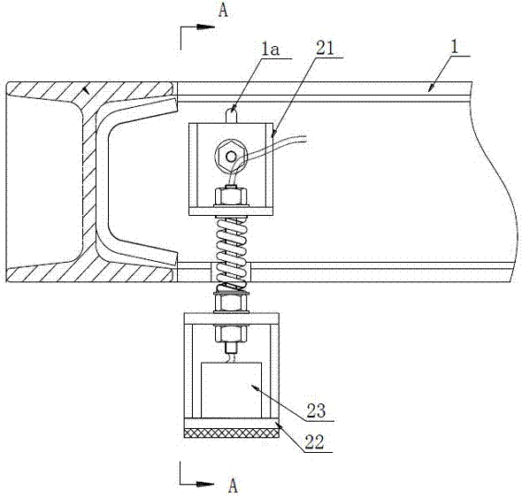 Base end bearing buffer mechanism