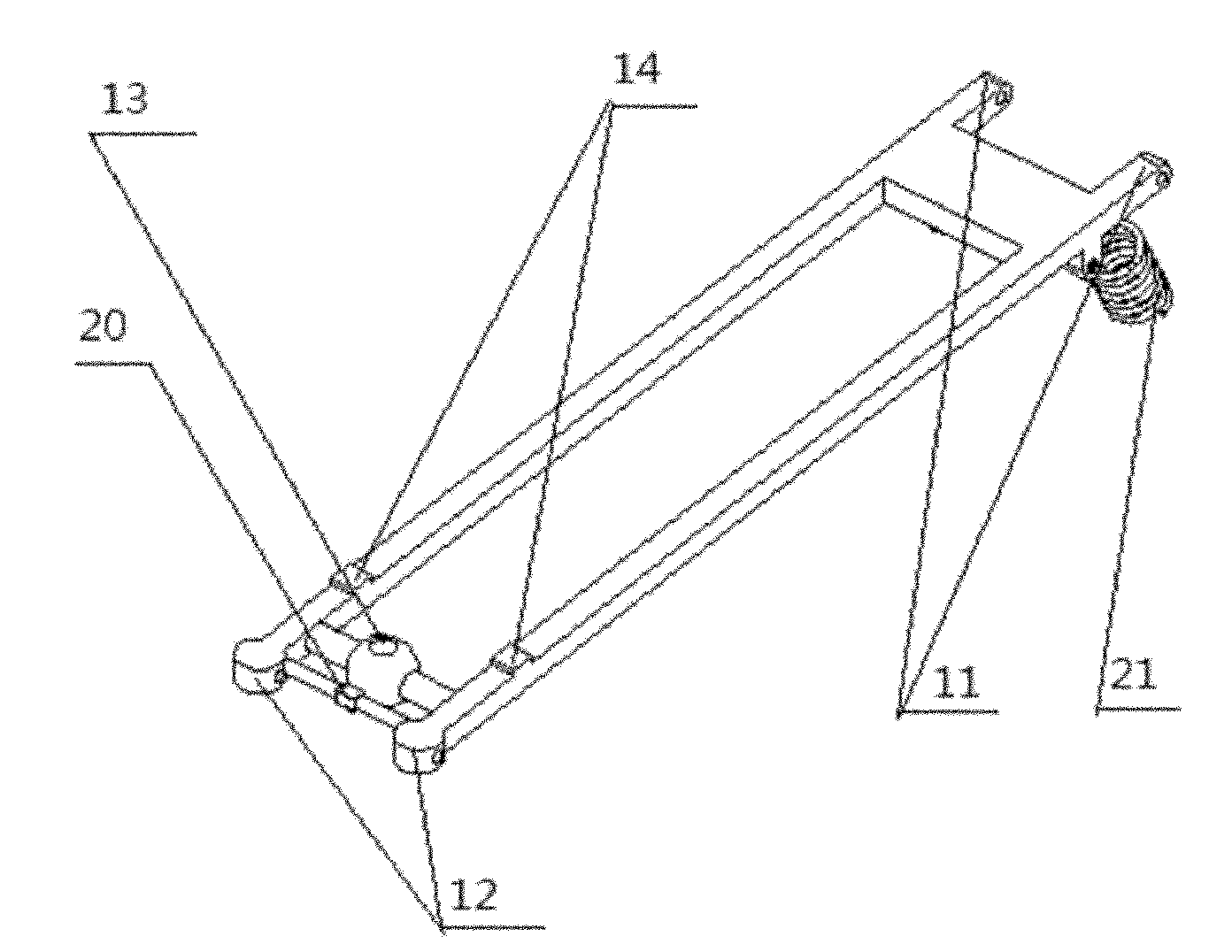 Intelligent pantograph device for trolley bus and using method thereof