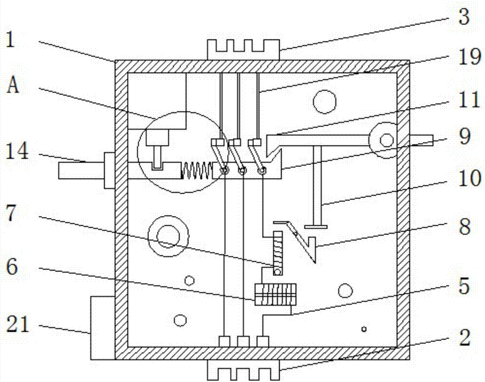 Circuit breaker closing and locking device